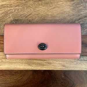 Coach Leather Continental Wallet